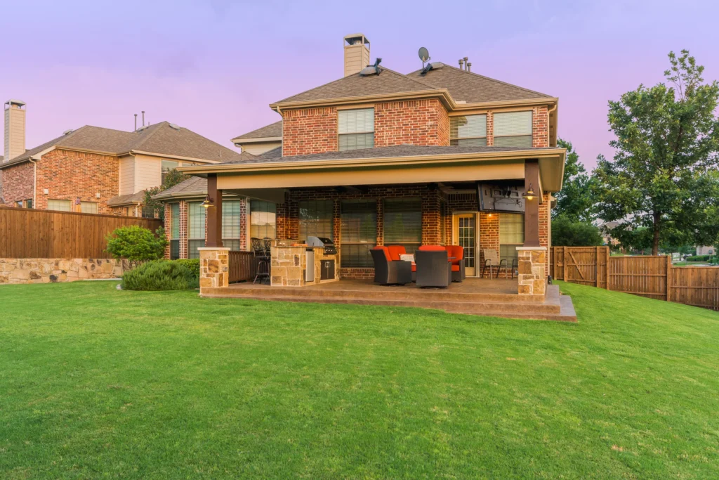 Patio Cover and Outdoor Kitchen in McKinney