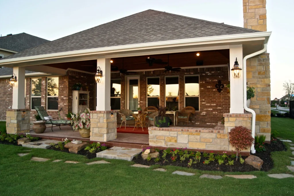 Patio Cover with Fireplace